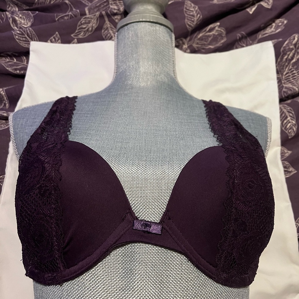 Two Jessica Simpson Bras 34c Purple
